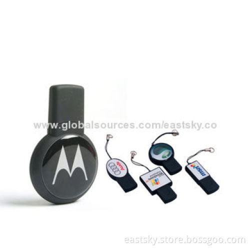 Custom Resin Logo Thumb Drive with Resin Logo, Custom Colored Body to Match Logos, Housing PlasticNew